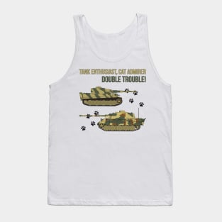 Tank enthusiast, cat admirer - double trouble! Tank Top